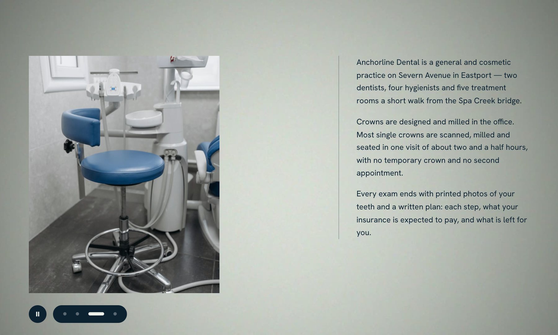 Anchorline Dental concept, section