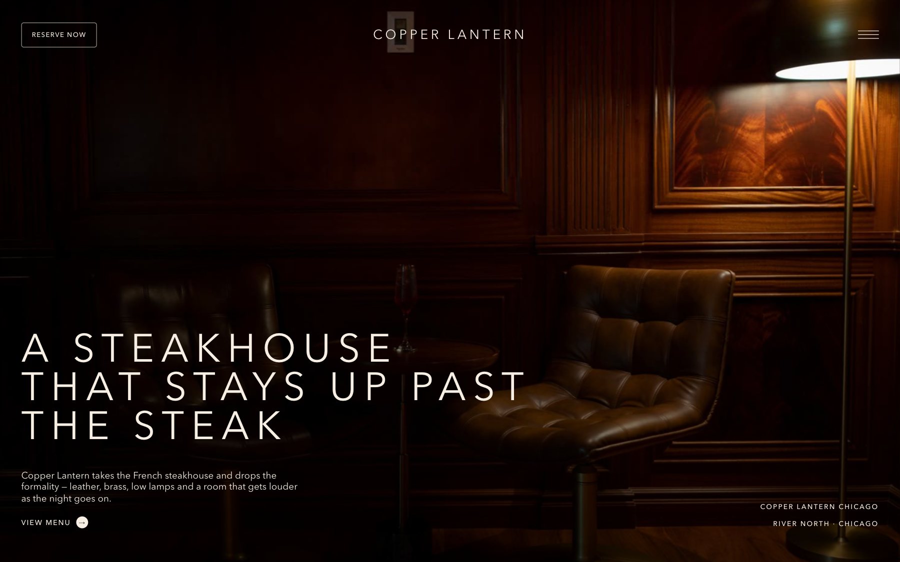 Copper Lantern · the full site, built from its concept