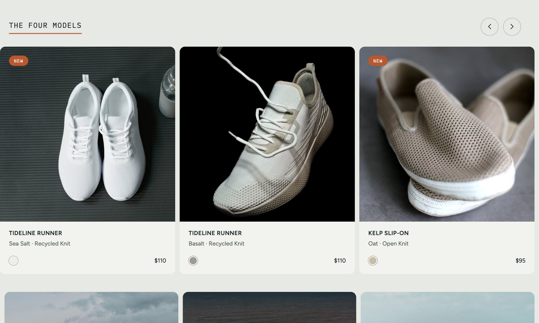 Ebbline Footwear concept, section