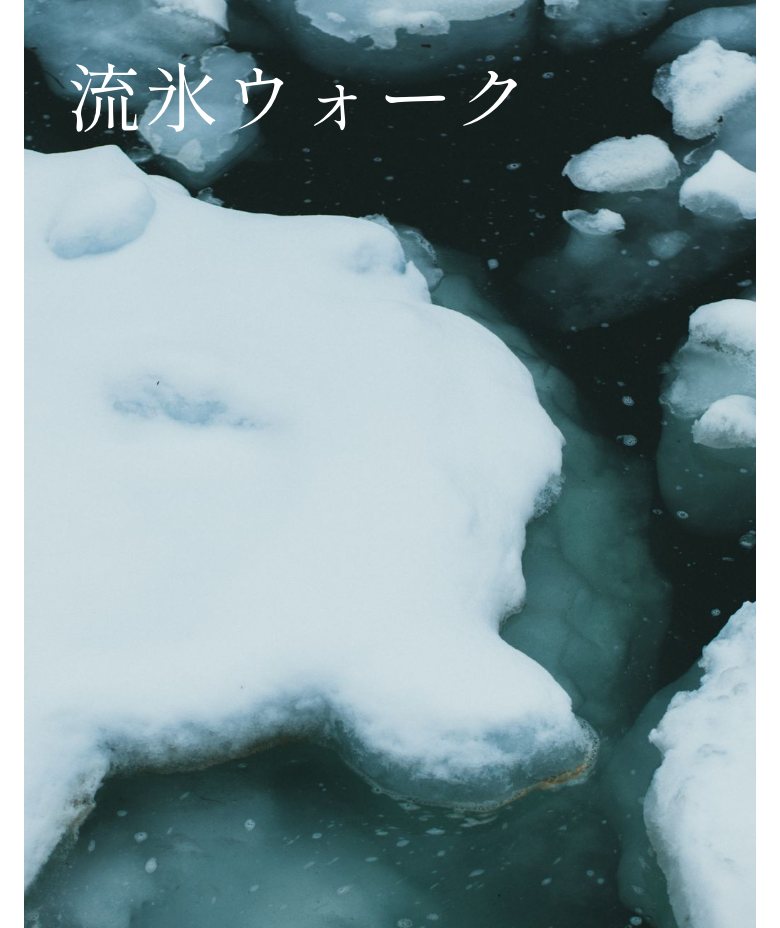 流氷ノ路 ガイドサービス のコンセプトサイト(スマートフォン表示)