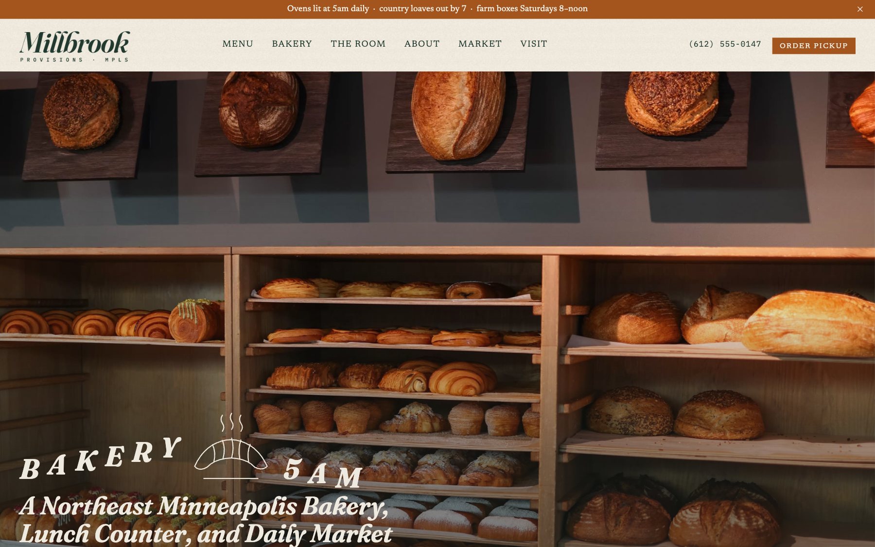 Millbrook Provisions concept, desktop